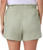 Hang Ten Women's Linen Blend Summer Shorts, Lightweight Casual, Green, Small