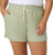 Hang Ten Women's Linen Blend Summer Shorts, Lightweight Casual, Green, Small