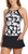 Ellen Tracy Women's Lightweight Tankini Swimsuit Top, Black, Large