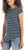 Nautica Women's Short Sleeve Slub Stripe Tee, Navy, Medium