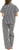 Keith Haring Women's Embroidered Art Cotton Pajamas 2-Piece Set, Black, Small
