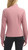 Jockey Women's Satin Stitch Yoga Jacket with Thumbholes, Pink, Medium
