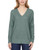 Buffalo David Bitton Women's Super Soft Cozy V-Neck Sweatshirt, Sage Mix, X-Large