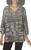 Mario Serrani Women's V-Neck Top, Long Sleeves, Black, Medium