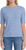 Splendid Women's Stretch Knit Ribbed Elbow Sleeve Top, Blue, Large