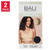 Bali Comfort Revolution Seamless Wirefree Bra, Black/Nude, Medium