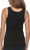 Felina Women's 3 Pack Ribbed Tank Tops, White-Gray-Black, Large