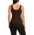 Danskin Women's Crescent Bra Tank Top, Espresso, Small