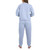 Lands End Women's Quilted Lounge Set, Blue, Large