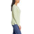 G.H. Bass & Co. Ladies' Long-Sleeve Henley Top, Green, Medium