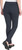 Dalia Women’s Pull On Ponte Pant, Mid Rise, Tummy Control Panel, Navy Combo, X-Small