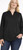 Well Worn Women’s V-Neck, Long Sleeves Shirt, Black, Medium