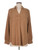 Well Worn Women’s V-Neck, Long Sleeves Shirt, Tan, Large