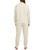 Lands End Women's Quilted Lounge Set, Cream, Large