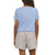 Lands End Women's 2 Piece Knit Short Pajama Set, Blue, Medium