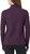 Mondetta Women's Long Sleeve Active Ribbed 1/2 Zip Top with Thumb Holes, Purple, X-Small