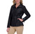 Kenneth Cole Women's Belted Faux Leather Jacket, Black, X-Large