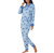 Disney Stitch Women's One Piece Pajama, Blue, Medium