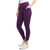 Danskin Women's High Rise Brushed Athletic Leggings, Bright Plum, X-Large