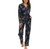 Vera Bradley Pajama 2 Piece Pajama Set Button Down, Blue, Large