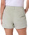 HANG TEN Women's Corduroy Short with Pockets, Green, 12