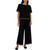 Adrianna Papell Women's Lightweight Set, Black, Medium