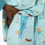 Munki Munki Women's Flannel Notch Collar Classic Pajama Set, Blue, 2X-Large