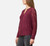 Cable & Gauge Women's Lace Long Sleeve Lightweight Blouse, Tawny Port, Large