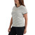 Teddi Rose Women's Striped Short Sleeve Top, Whiite, Small