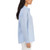 BlankNYC Women's Linen Blend Button Up Shirt, Blue, Large