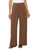 Three Dots Women's Wide Leg Pull On Pants, Brown, Small