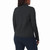 Mondetta Women's Long Sleeve Active Ribbed Quarter-Zip Pullover, Black, Large