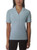 Mondetta Women's Ribbed Polo Shirt, Blue Fog, Large