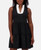 Nautica Jeans Women's Tiered Dress With Pockets, Black, Medium