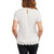 Teddi Rose Floral Lace Overlay Short Sleeve Top, White, Large