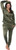 Felina Women's 2 Piece Velour Track Suit Lounge Set, Deep Olive, 2X-Large