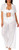 Hurley Women's 2 Piece Crochet Swim Cover Up Set, White, Large