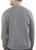 Jachs New York Men's Crew Neck Long Sleeve Fleece Sweatshirt, Gray, Small