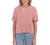 Andrew Marc Women's Short Sleeved Plisse Blouse, Pink, Small