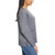 Ella Moss Women's Button Front Cardigan, Relaxed Fit, Gray, Large