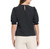 Ted Baker Women’s Floral Textured Puff Sleeve Blouse Top, Black, Medium