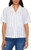 Buffalo David Bitton Women's Short Sleeve Utility Button Front Shirt, Coastal Stripe, Large