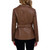 Kenneth Cole Women's Belted Faux Leather Jacket, Brown, Large