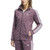 Adidas Women's 3 Stripe Full Zip Jacket, Purple, Large