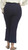 Felina Women's Tummy Control Pull-On Kick Crop Pant, Navy, Small