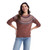Weatherproof Vintage Women's Long Sleeve Fairisle Sweater, Copper, 2X-Large