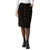 32 Degrees Heat Women's Corduroy Midi Skirt, Black, Large