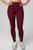 Fabletics Women's Oasis Pureluxe Legging With Pockets, Dark Red, Medium