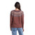 Weatherproof Vintage Women's Long Sleeve Fairisle Sweater, Copper, Medium