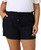 Hang Ten Women's Linen Blend Summer Shorts, Lightweight Casual, Black, Small